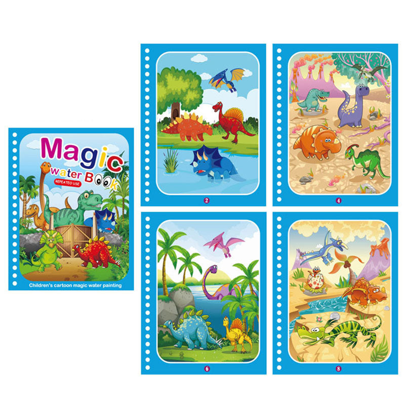 Libro Mágico De Dibujo De Agua  ¡MEJORE EL DESARROLLO DE SU HIJO!📕📗📘